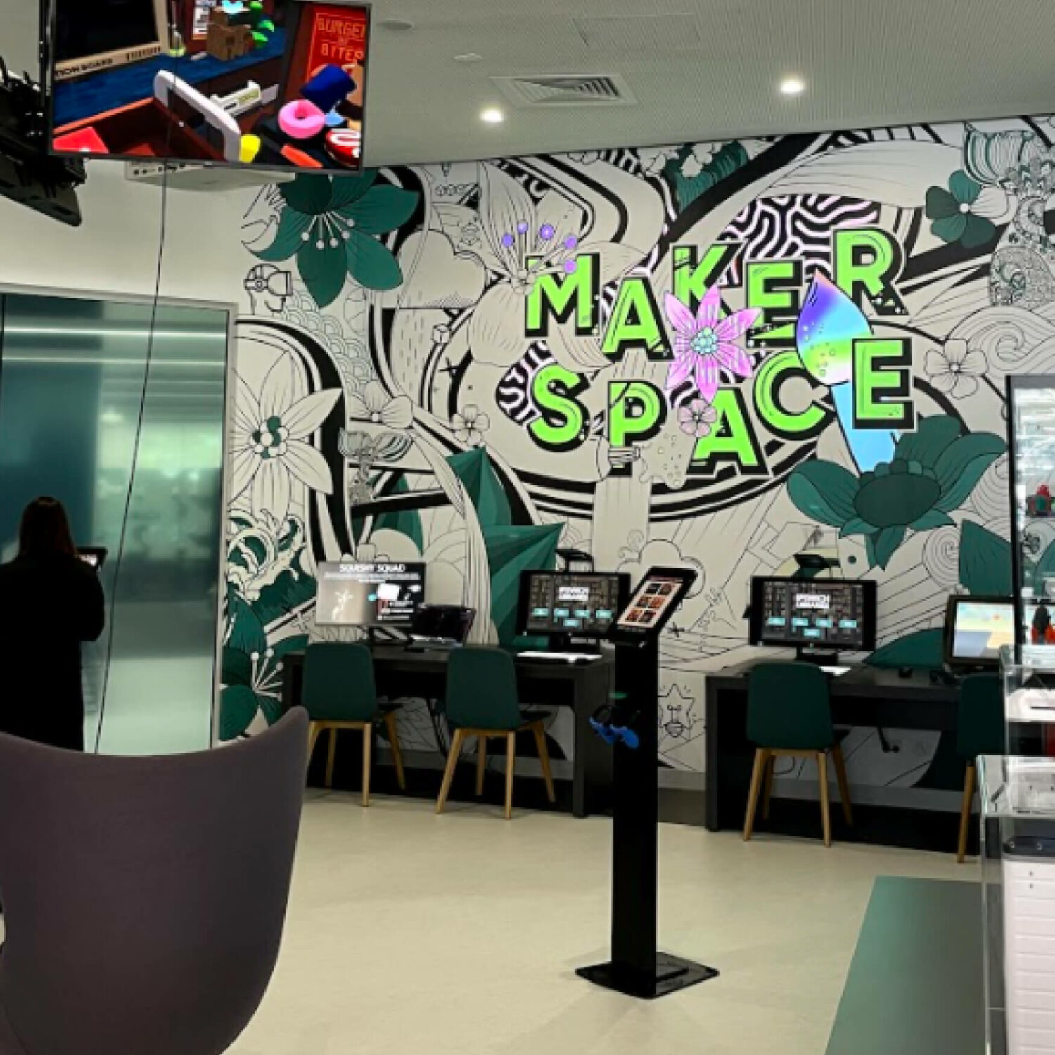 Makerspace Wall Design: Ipswich Library - Sprout